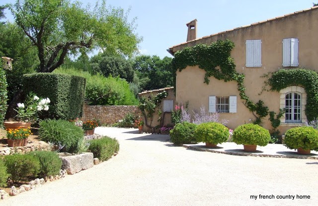 a home in provence with a large terrace and gardens