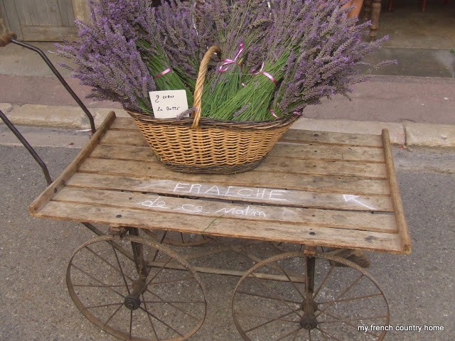 bundles of lavender in a basket