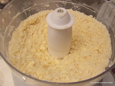 almond mix in a food processor