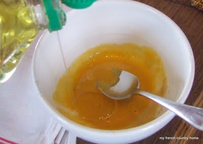 homemade mayonnaise with oil being drizzled in