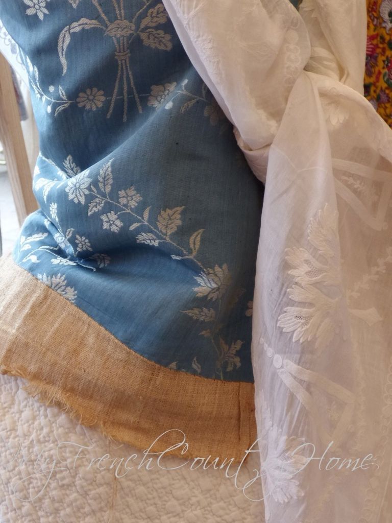 collecting antique French textiles - MY FRENCH COUNTRY HOME
