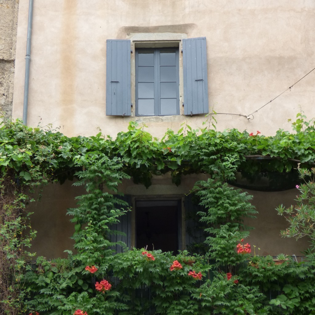 house facade in french village