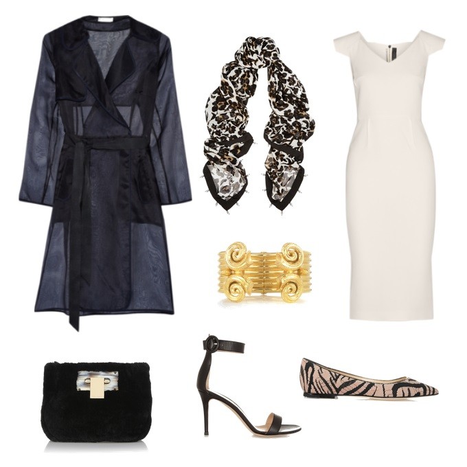 black and white outfit for spring