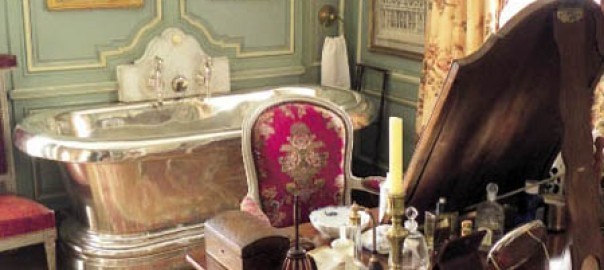 French bathroom in a chateau