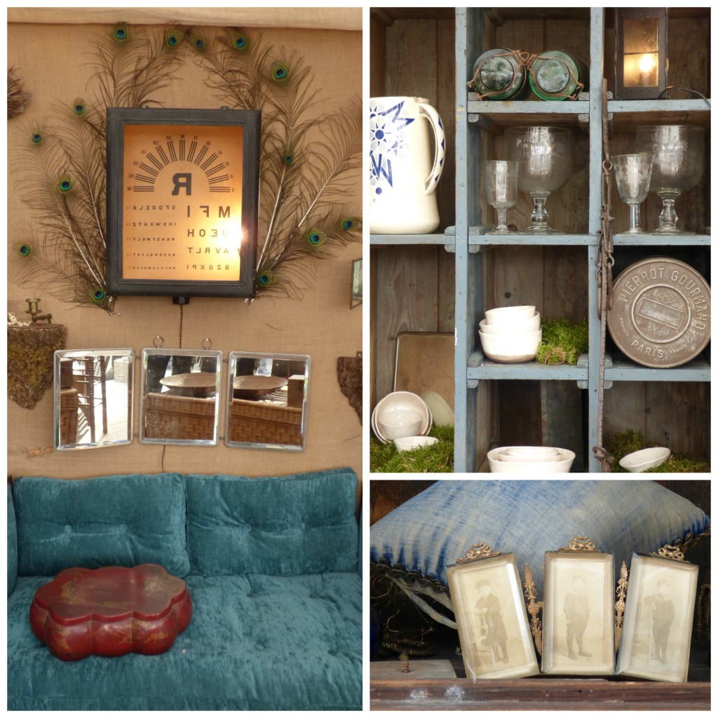 selection of antiques found at the chatou fair near paris