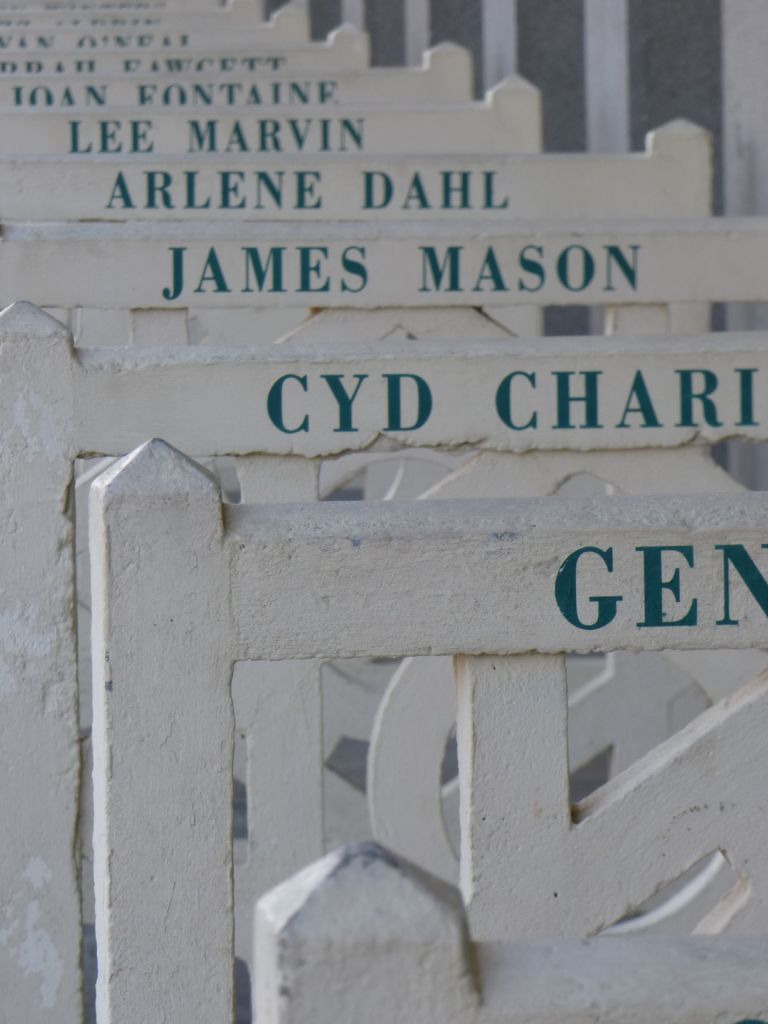 actors names on barriers in deauville