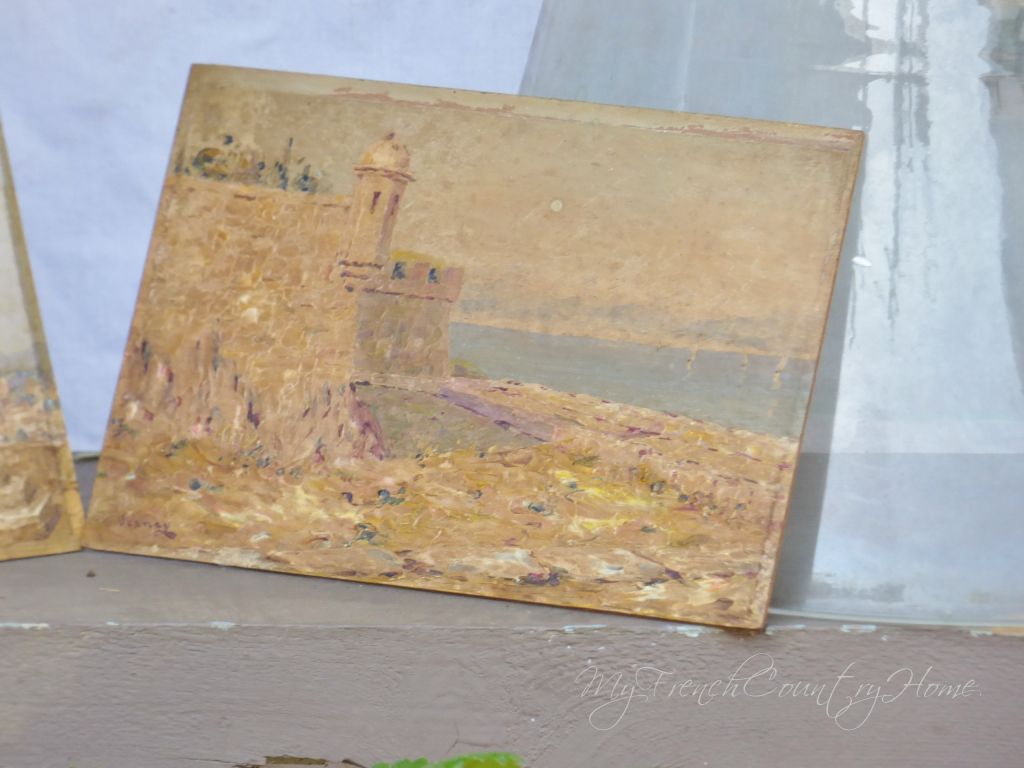 painting of antibes, south of france