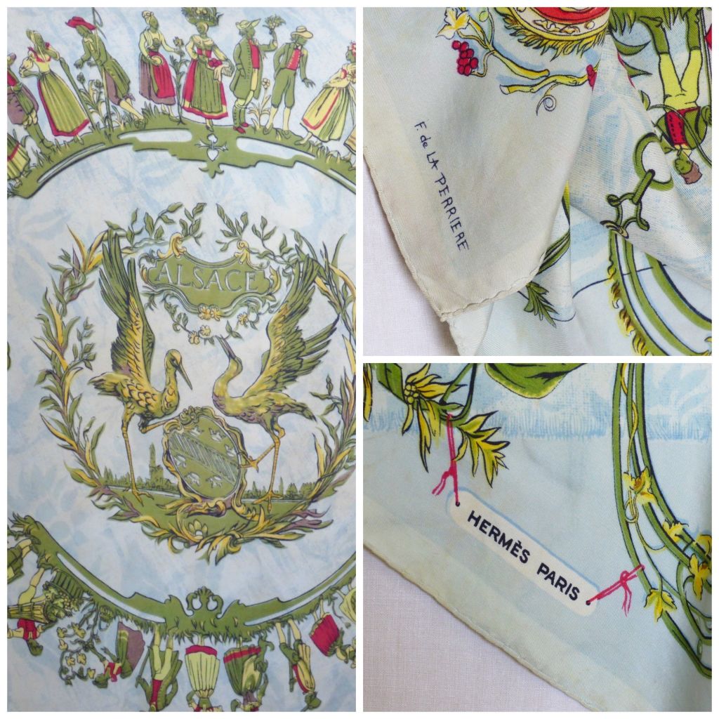 details from hermés silk scarf