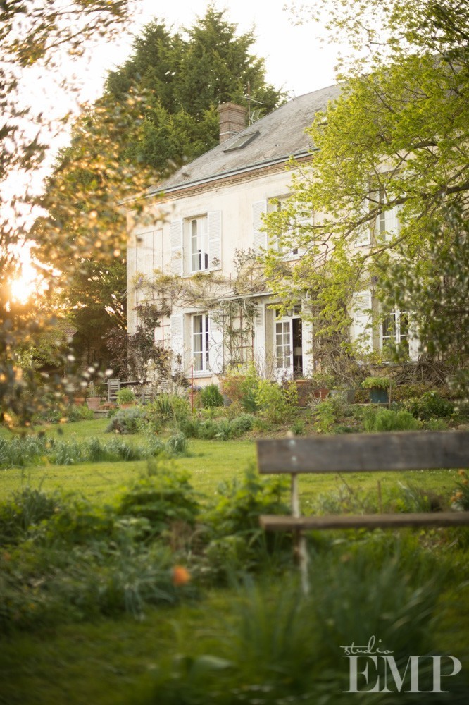 my rench country home in evening light
