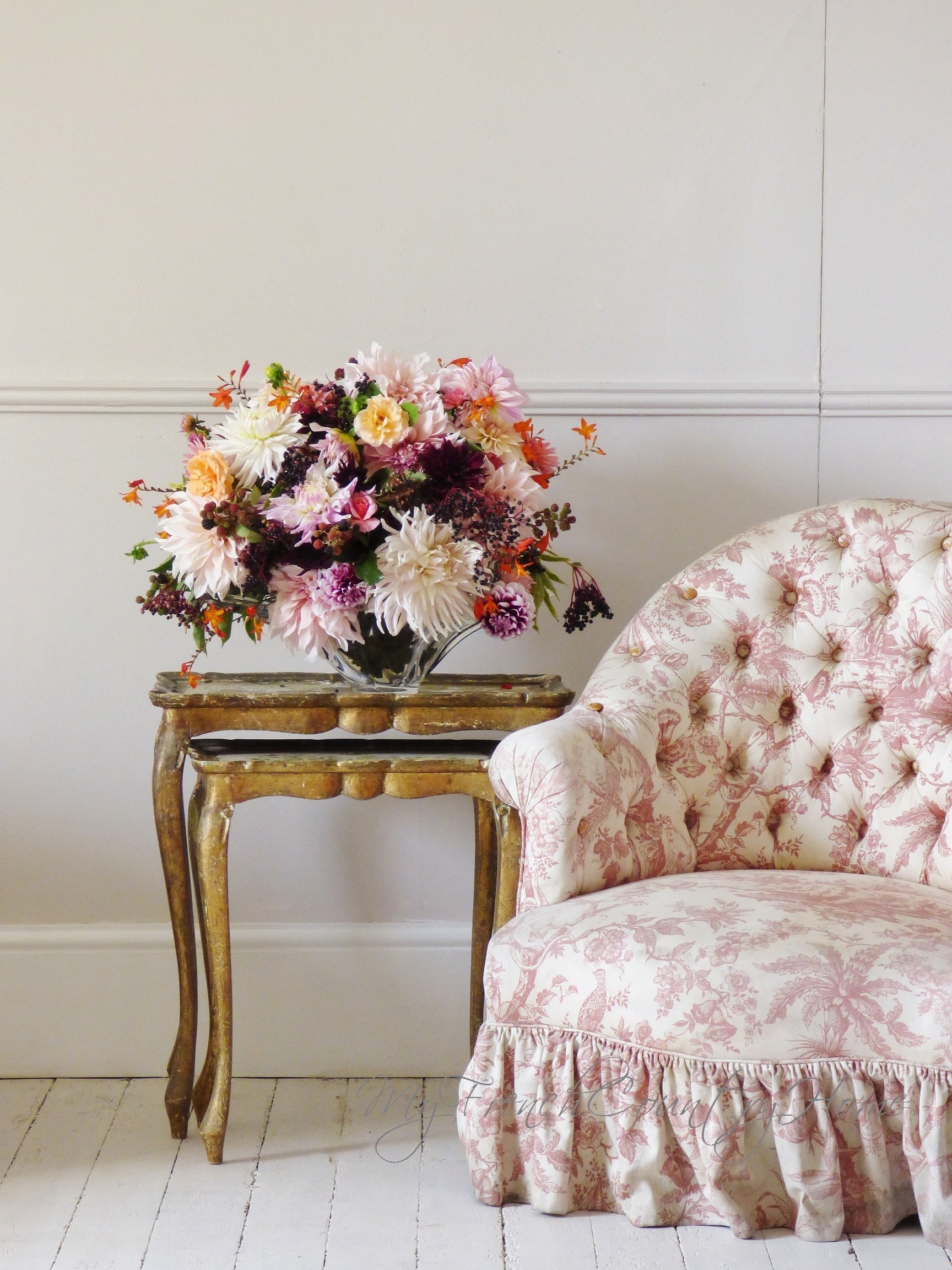 dahlias and elderberries
