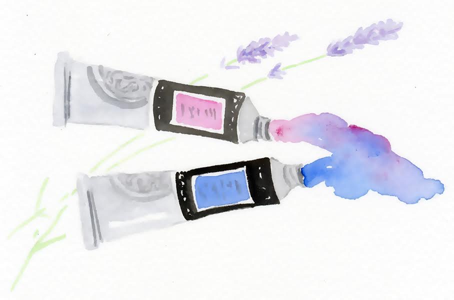 watercolour tubes paint