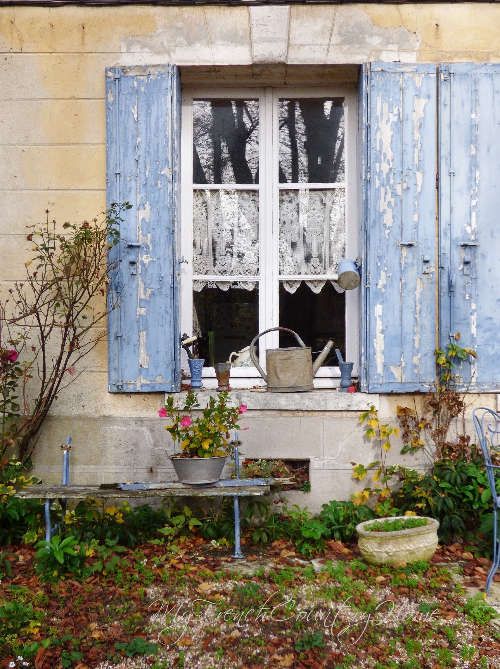 details of an old house in normandy