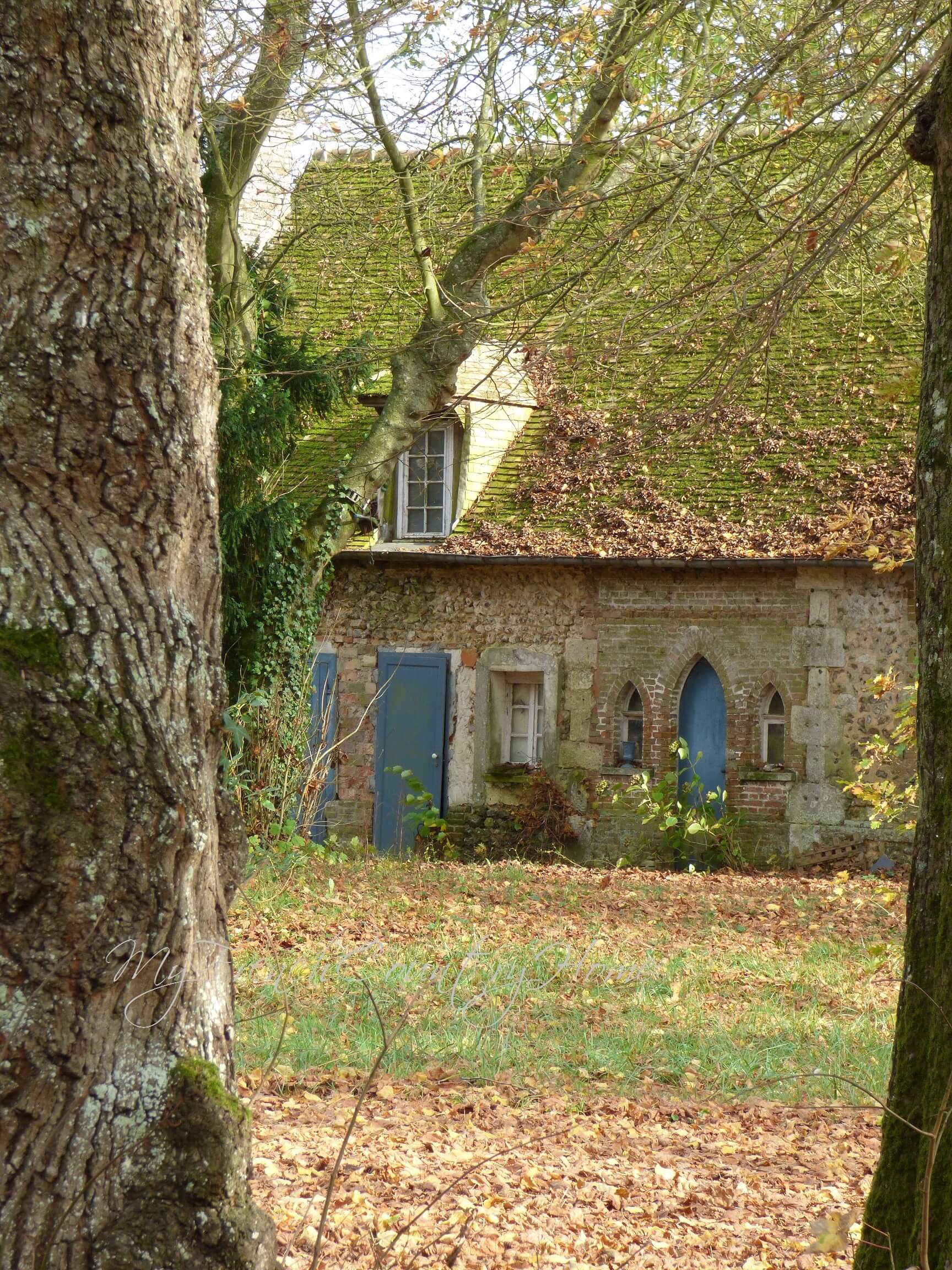 details of an old house in normandy