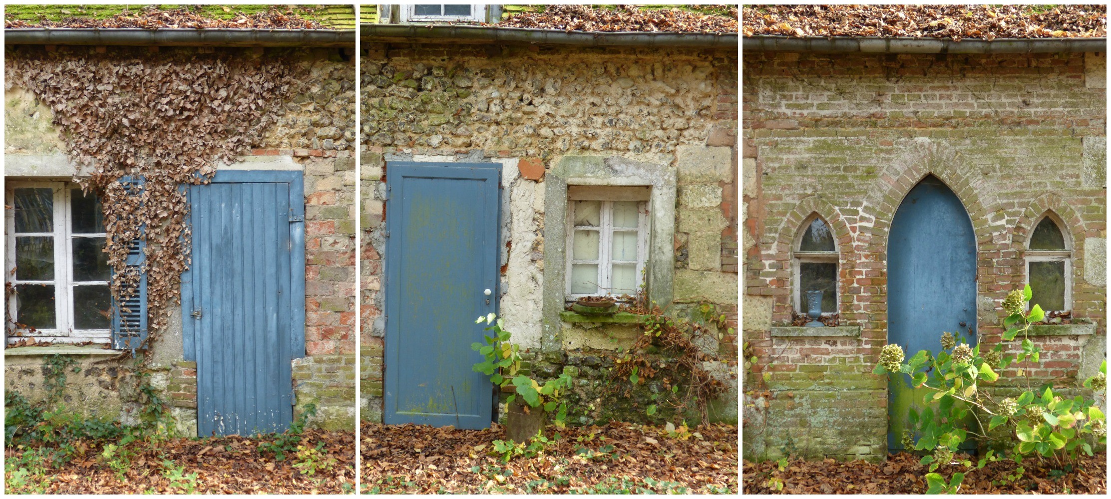 details of an old house in normandy