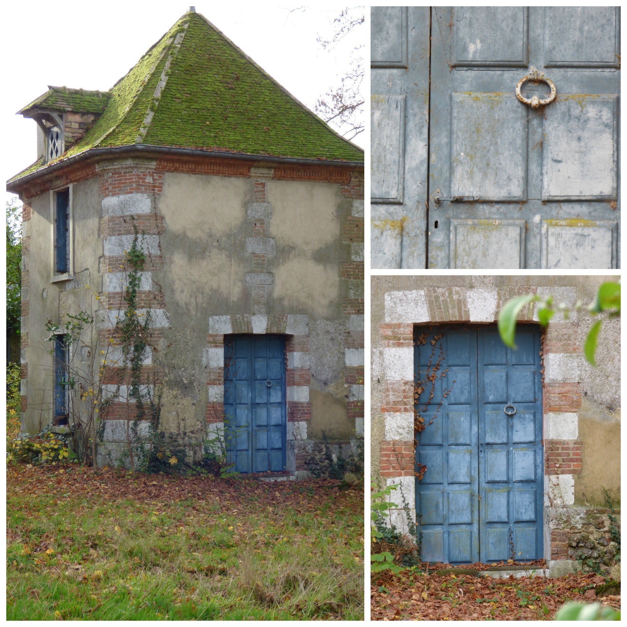 details of an old house in normandy