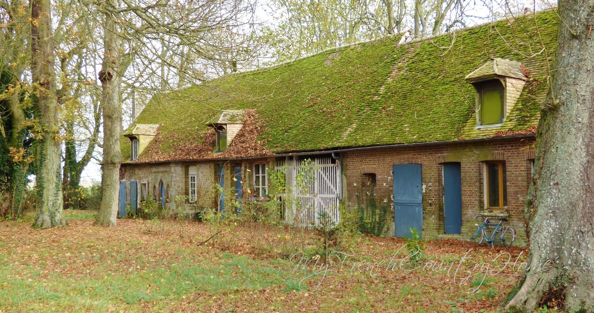 details of an old house in normandy