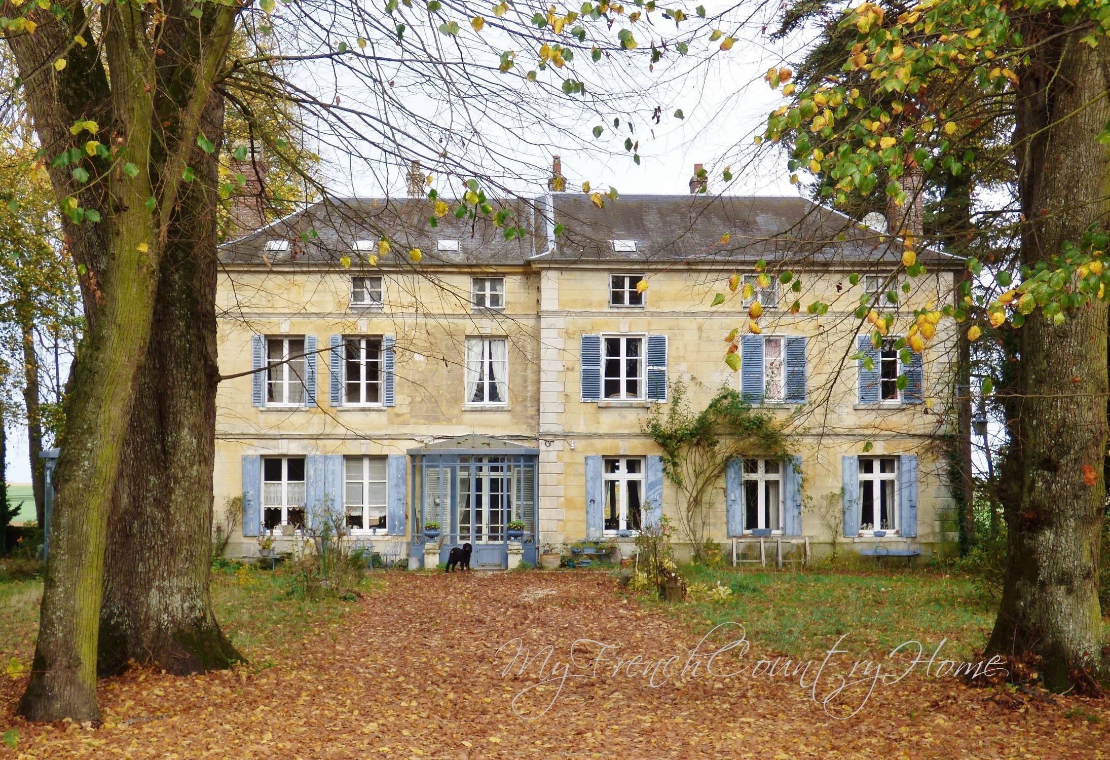 details of an old house in normandy