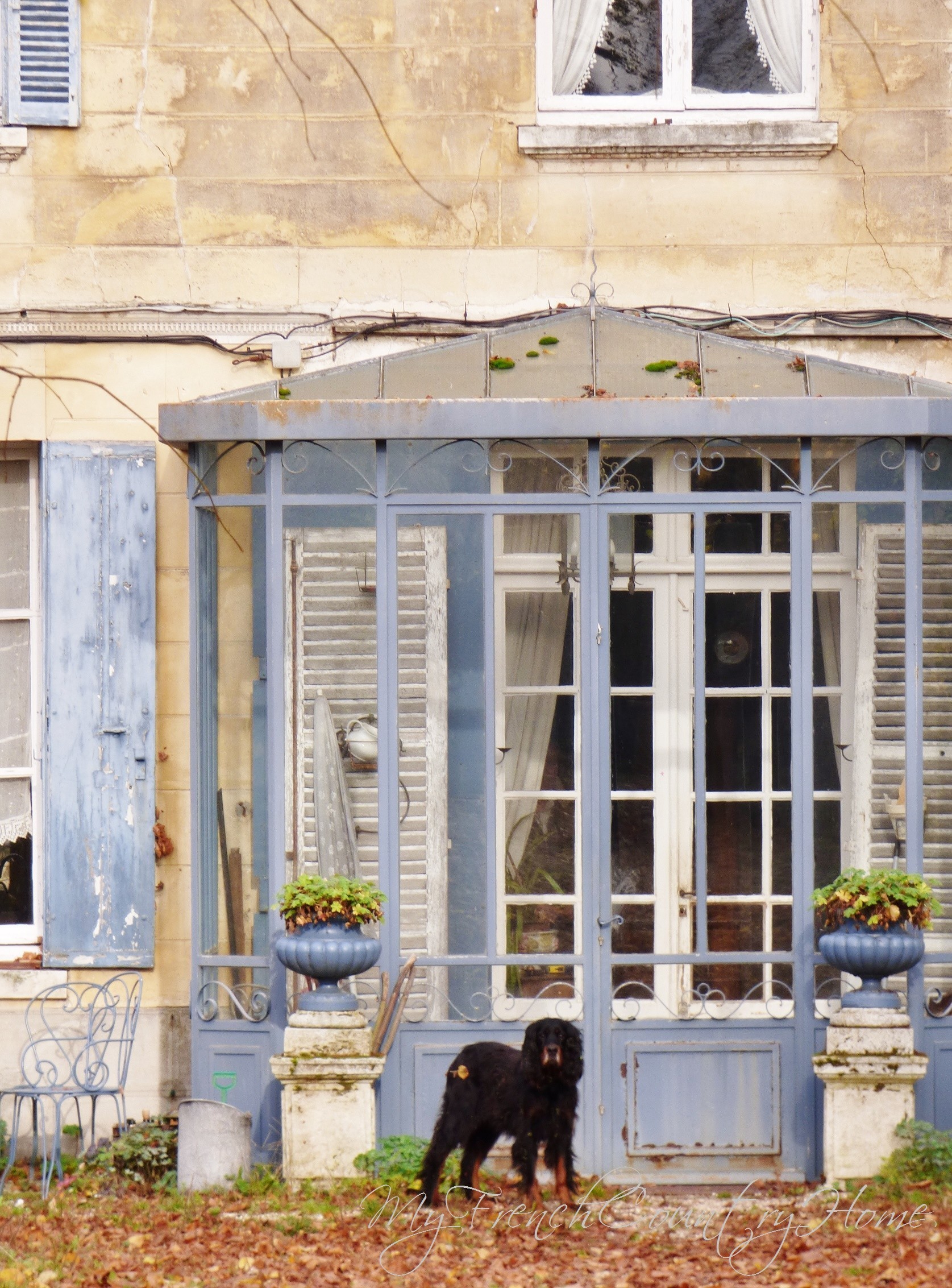 details of an old house in normandy