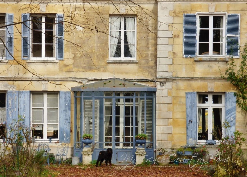 details of an old house in normandy