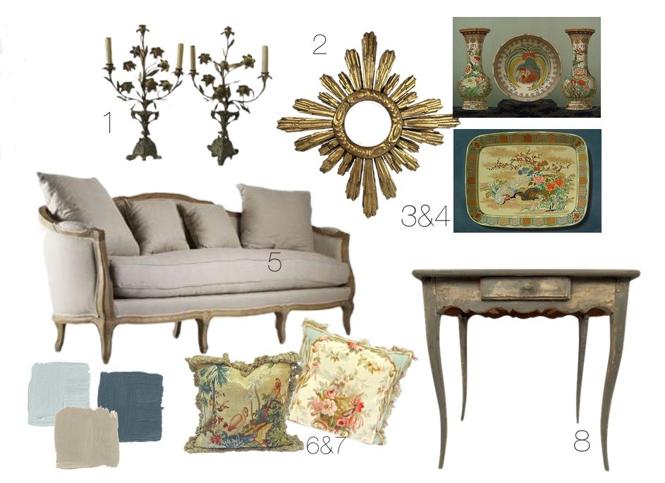 french country mood board