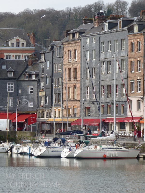 boats in the port of honfleur