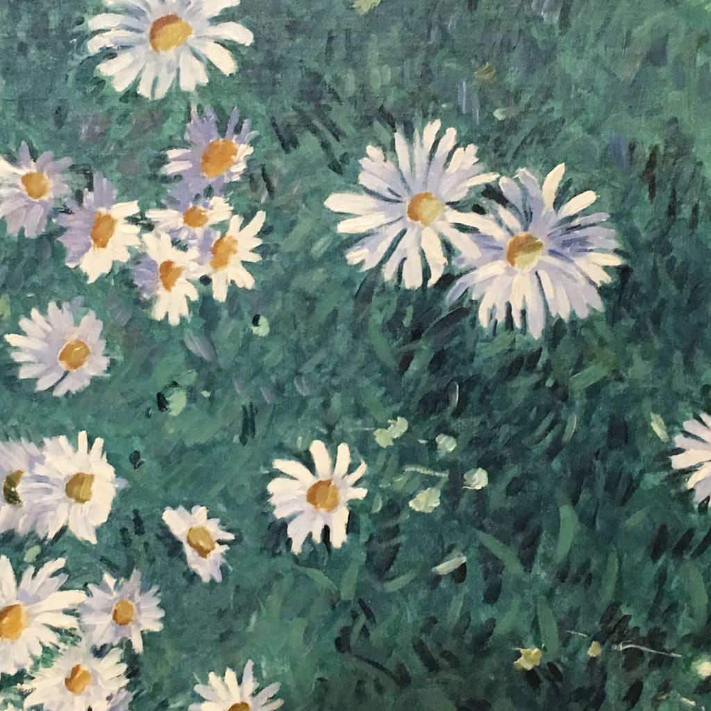 detail of flower painting