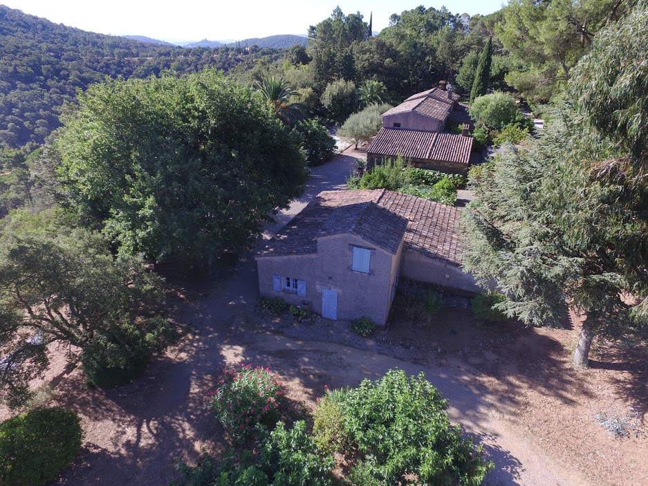 aerial view of house for sale in south of france