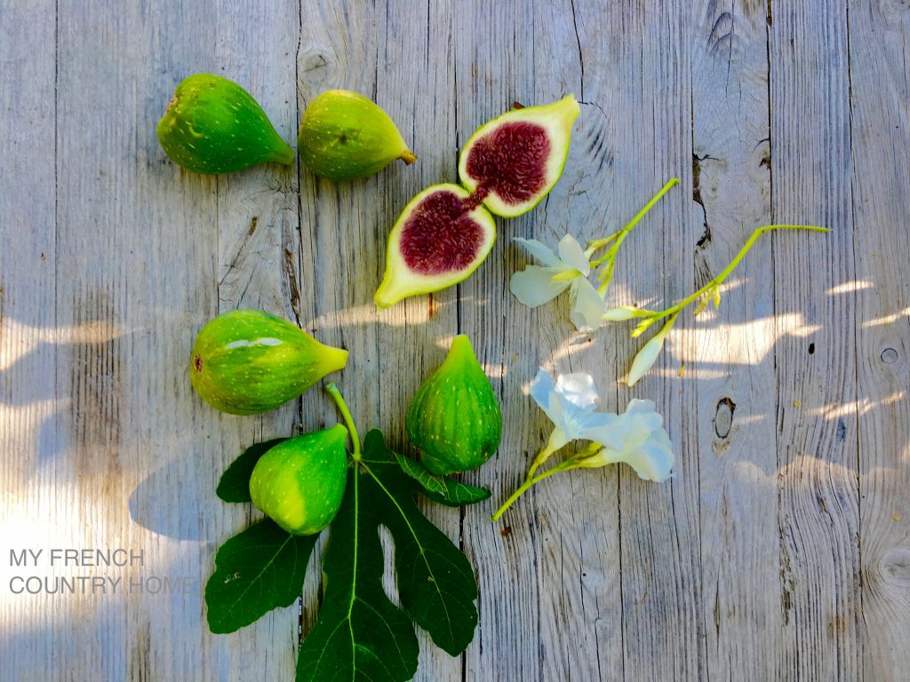 fresh figs on table