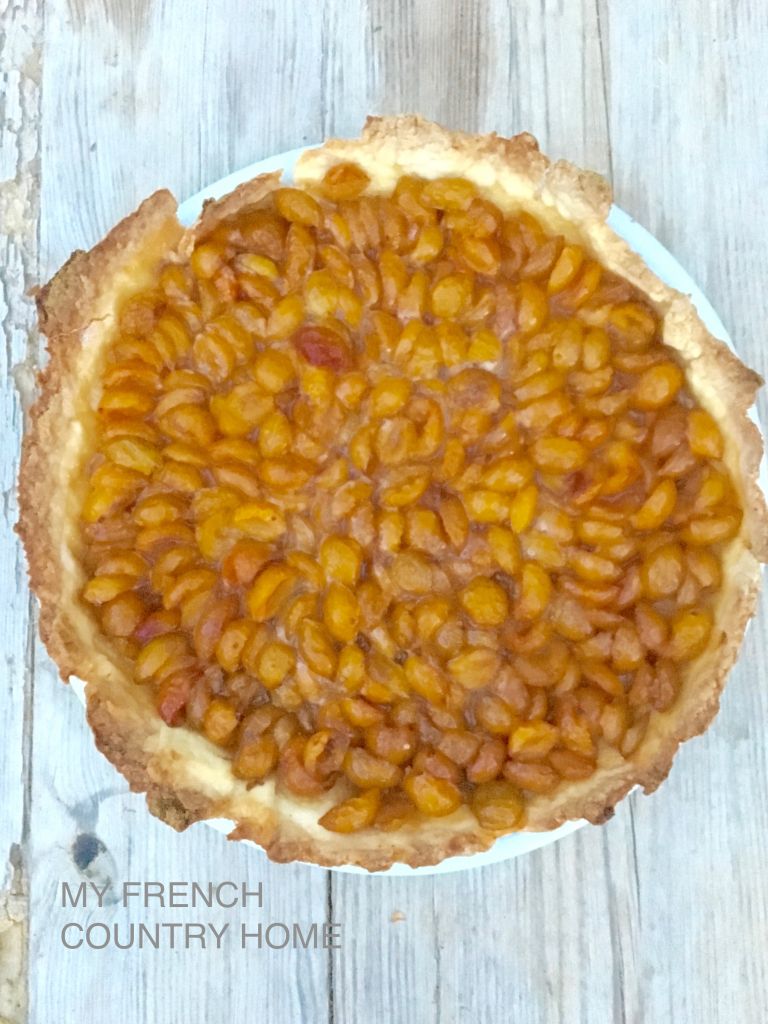 french plum tart