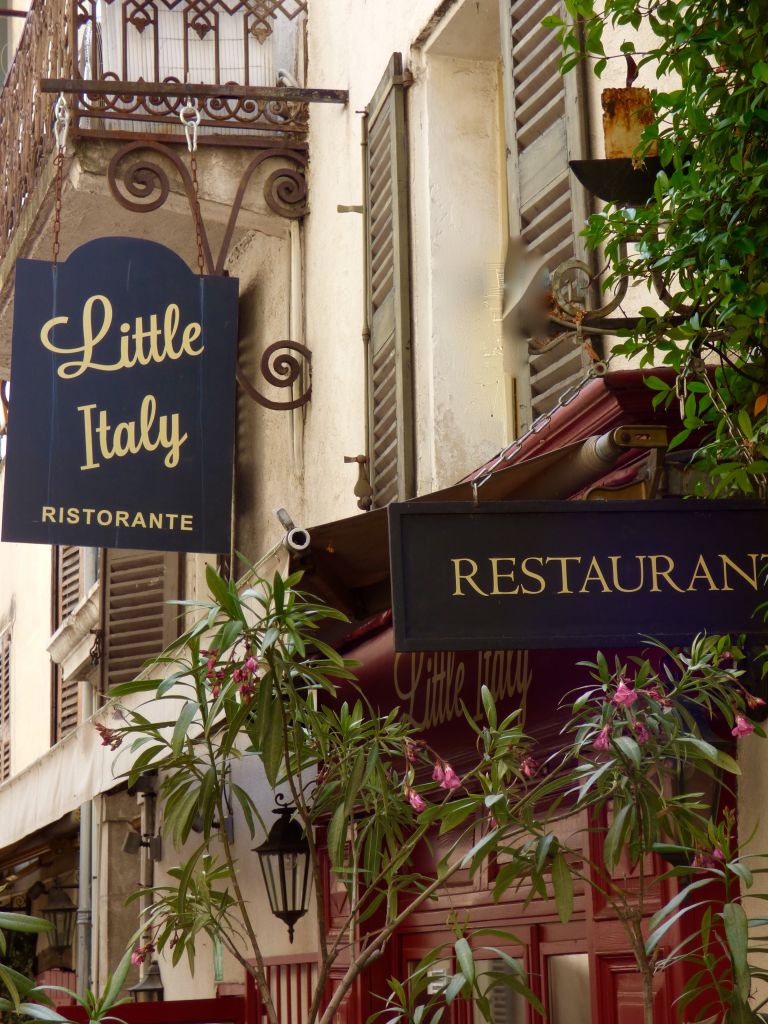little italy shop sign in valbonne