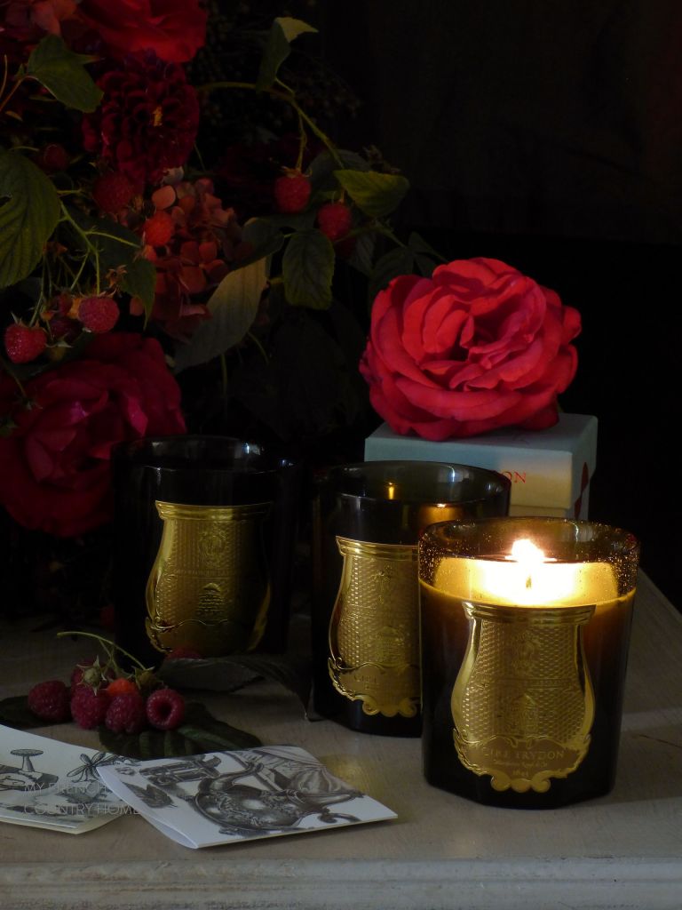 cire trudon candles with bouquet 