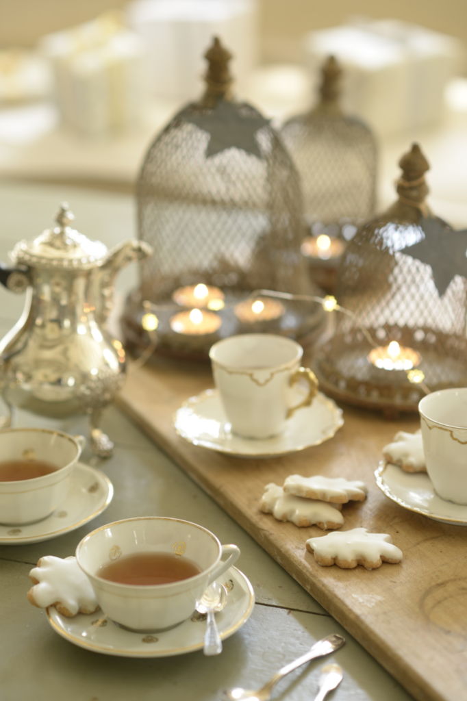 tea time on a festive table