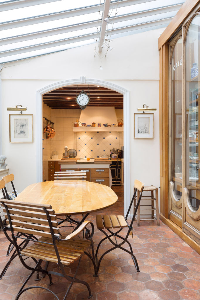 dining room and kitchen