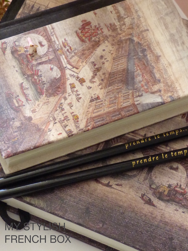 notebooks and pencils in My Stylish French Box