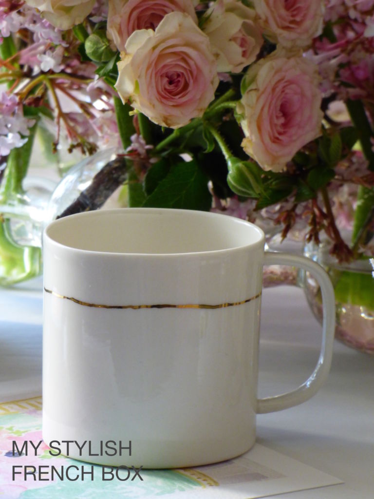 white coffee cup in My Stylish French Box