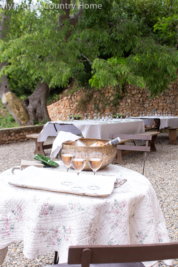 Rosé on the terrasse- MFCH Provence Tour