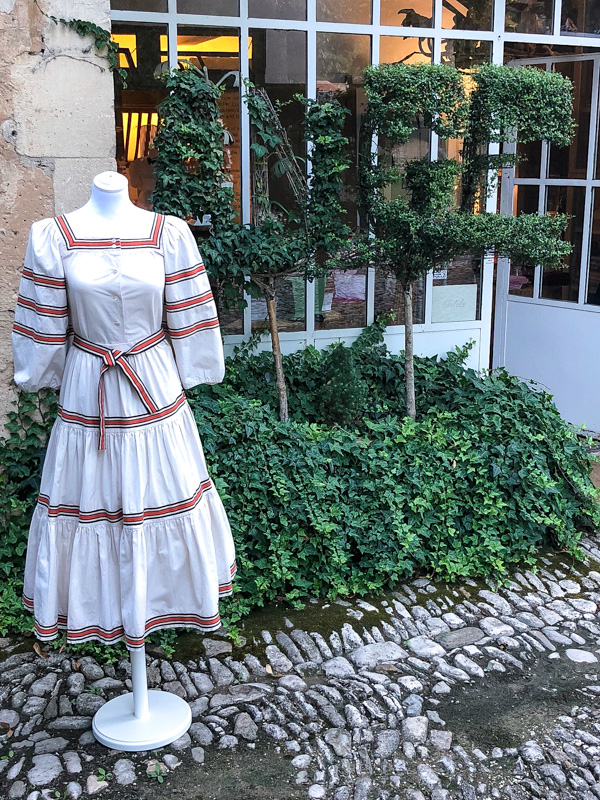 clothes displayed at chateau des anges summer show