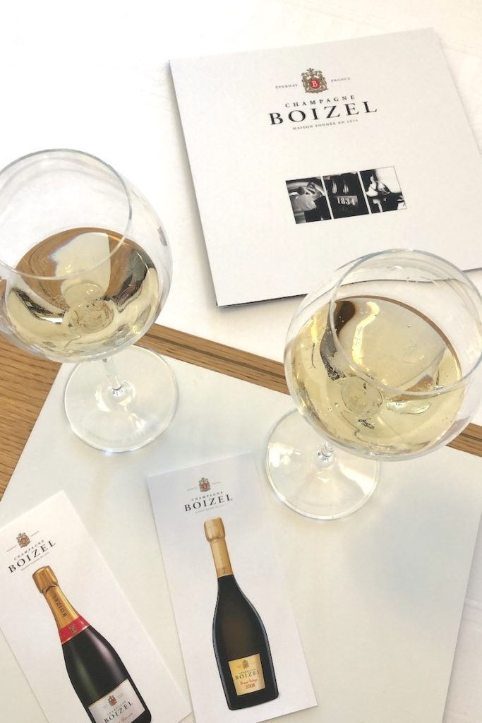 tasting at boizel champagne