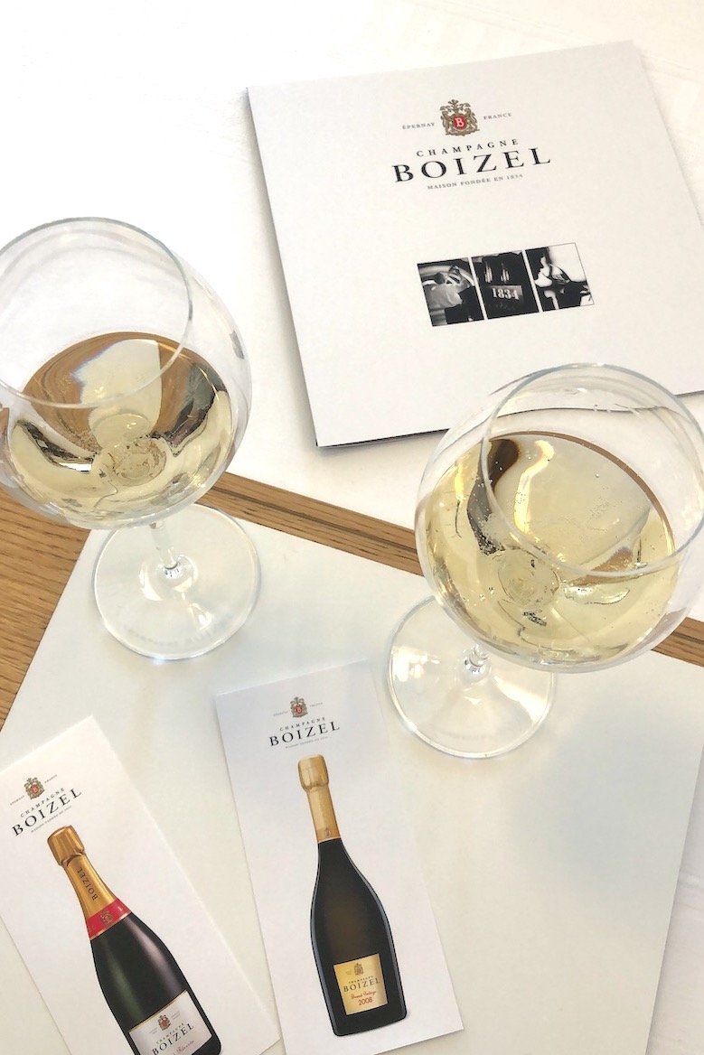 tasting at boizel champagne