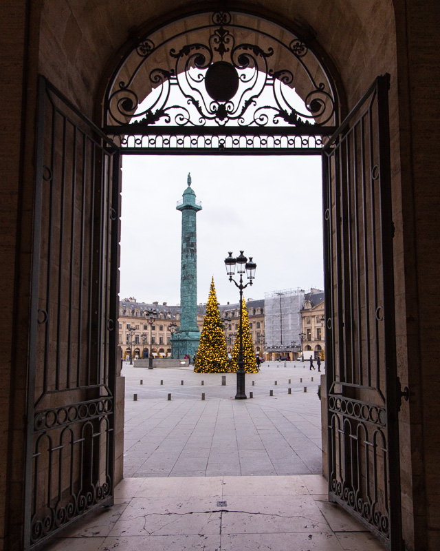 Place Vendome- paris decorated for christmas- MY FRENCH COUNTRY HOME