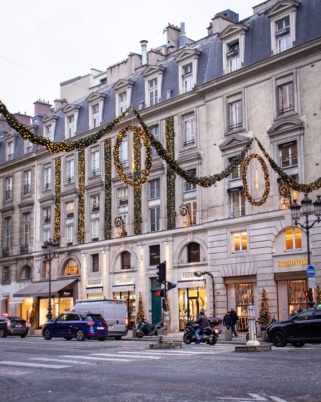 Rue Royale- paris decorated for christmas- MY FRENCH COUNTRY HOME