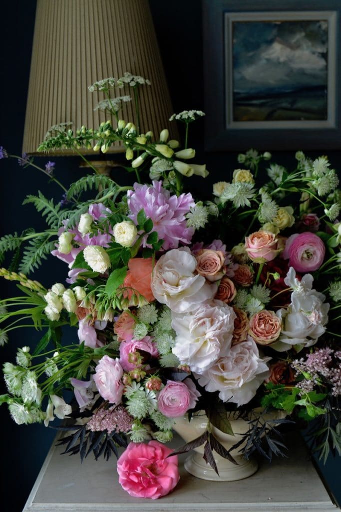 summer flowers in a big bouquet