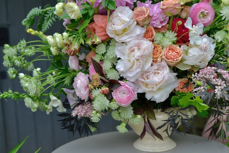 summer flowers in a big bouquet