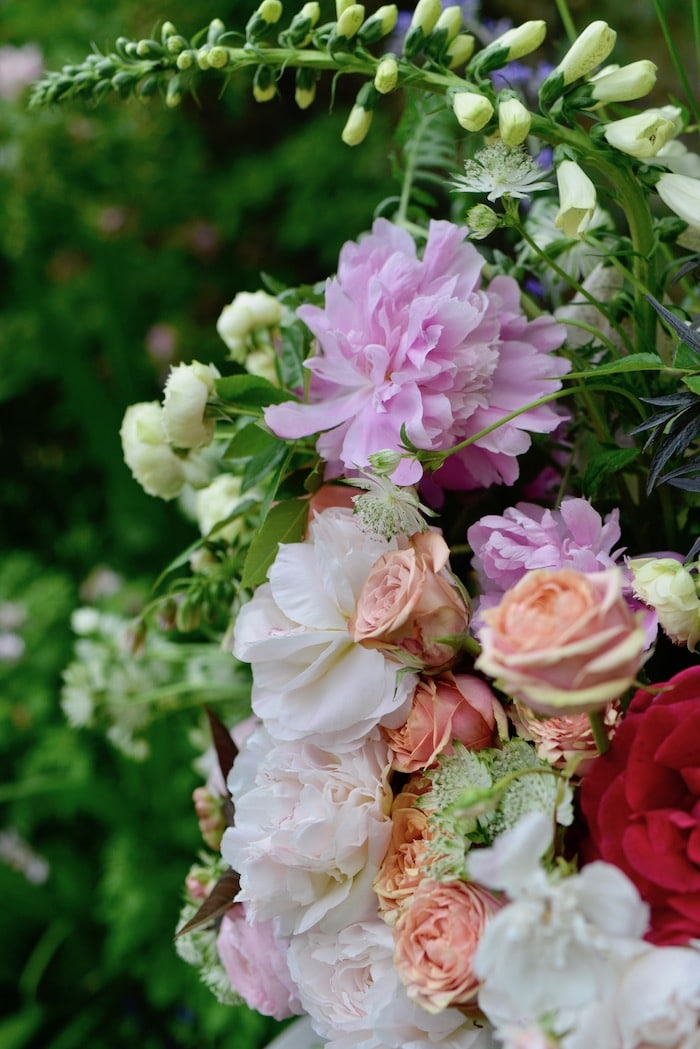 summer flowers in a big bouquet