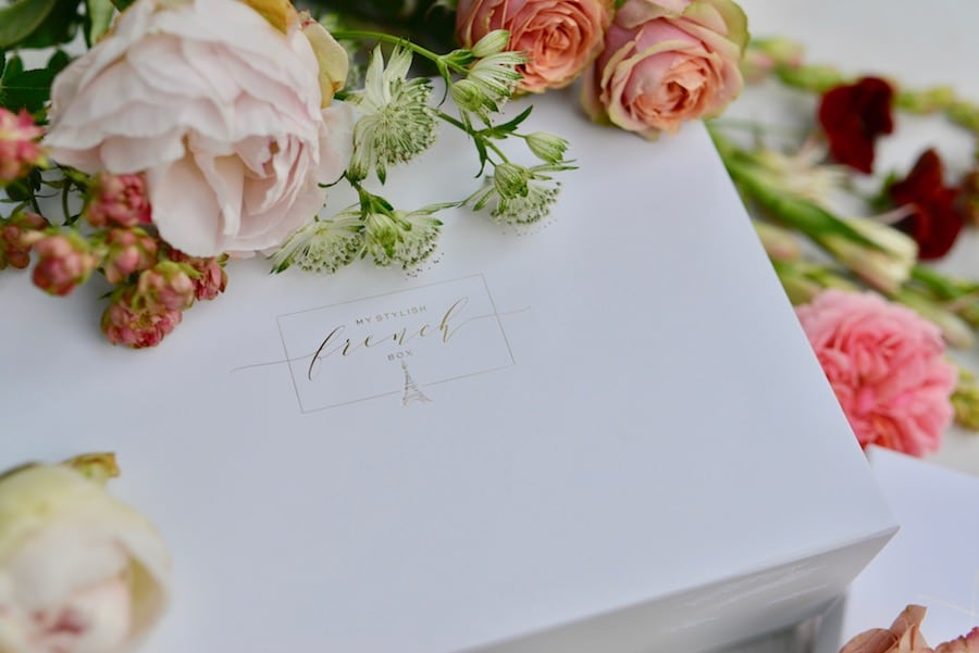 my stylish french box with summer flowers