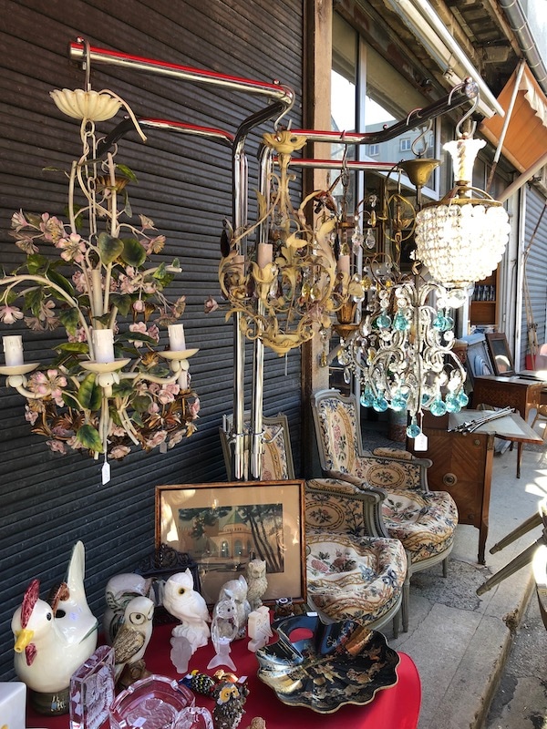 Chandeliers at the market