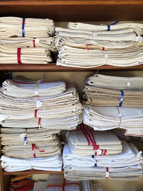 My French Country Home Brocante Tour in Normandy and Paris - Antique Napkins