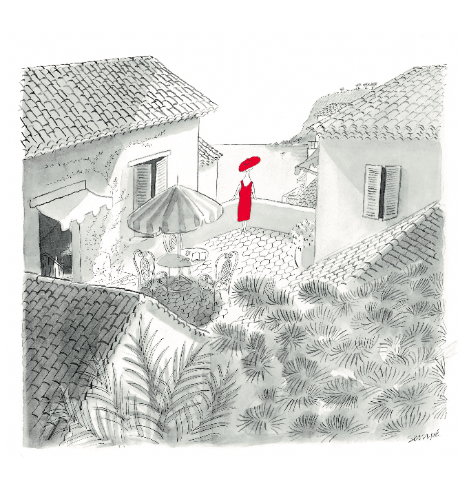 Print by Jean Jacques Sempé for My Stylish French Box August 2019- Summer Living in Provence- MY FRENCH COUNTRY HOME