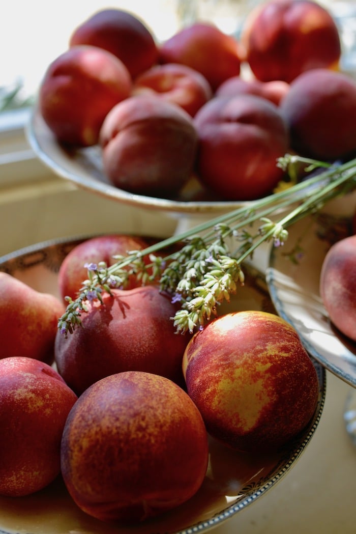peaches in provence sunshine