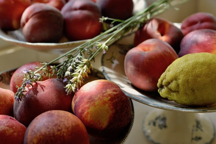 peaches in provence sunshine